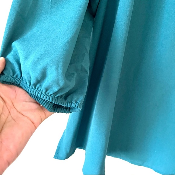 LANE BRYANT | Emerald Green Tunic Top Sz 18 - Picture 3 of 8